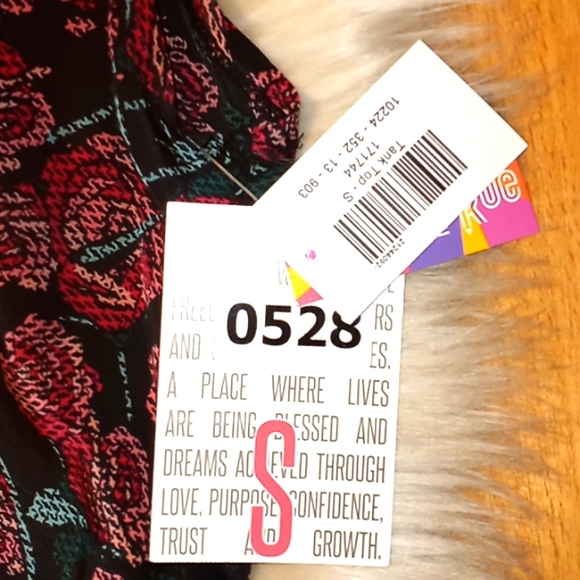 LulaRoe Joy Floral Print  Duster Vest - Picture 10 of 12